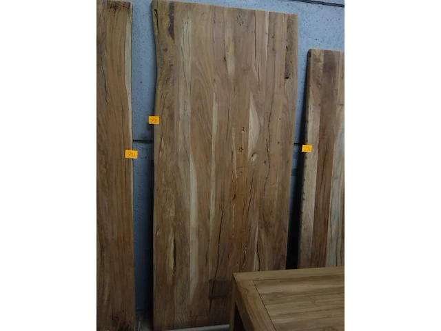 Tafelblad teak oud - afbeelding 1 van  2