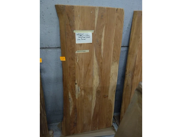 Tafelblad teak oud - afbeelding 1 van  2