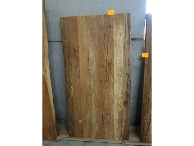 Tafelblad teak oud - afbeelding 1 van  2