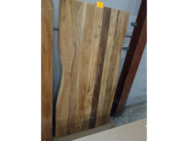 Tafelblad teak oud - afbeelding 1 van  2