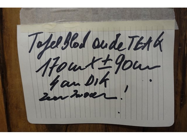 Tafelblad teak - afbeelding 3 van  3