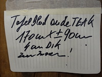 Tafelblad teak - afbeelding 3 van  3