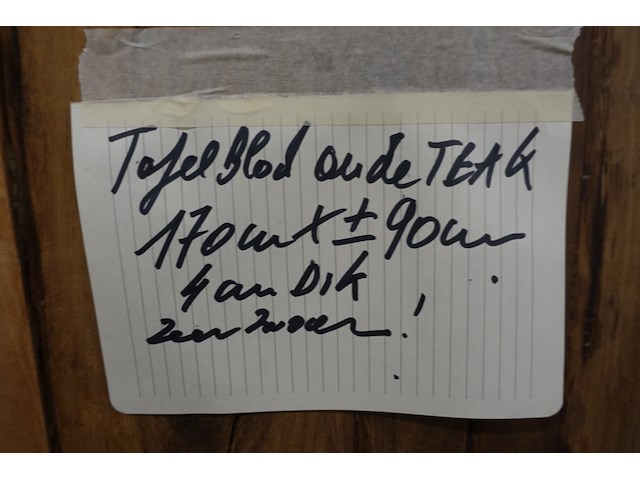 Tafelblad teak - afbeelding 3 van  3