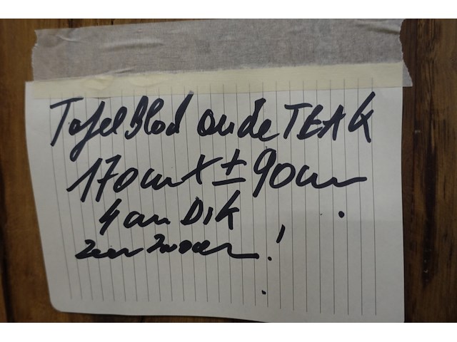 Tafelblad teak - afbeelding 3 van  3