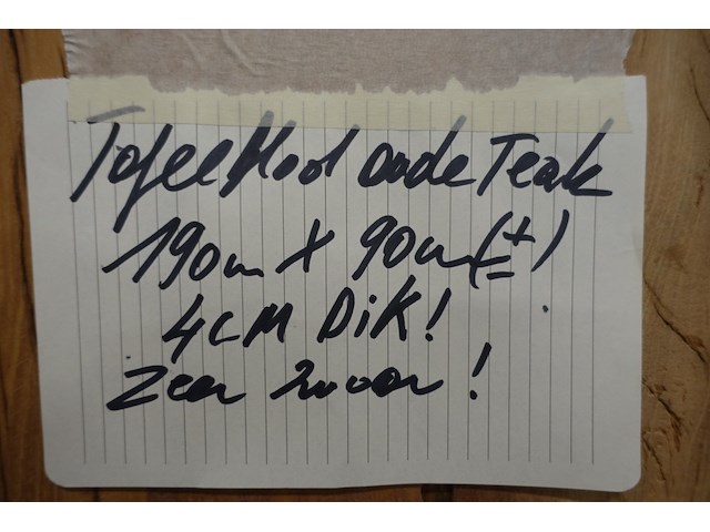 Tafelblad teak - afbeelding 3 van  3