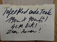 Tafelblad teak - afbeelding 3 van  3