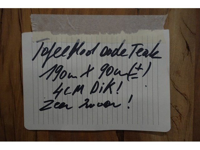 Tafelblad teak - afbeelding 3 van  3