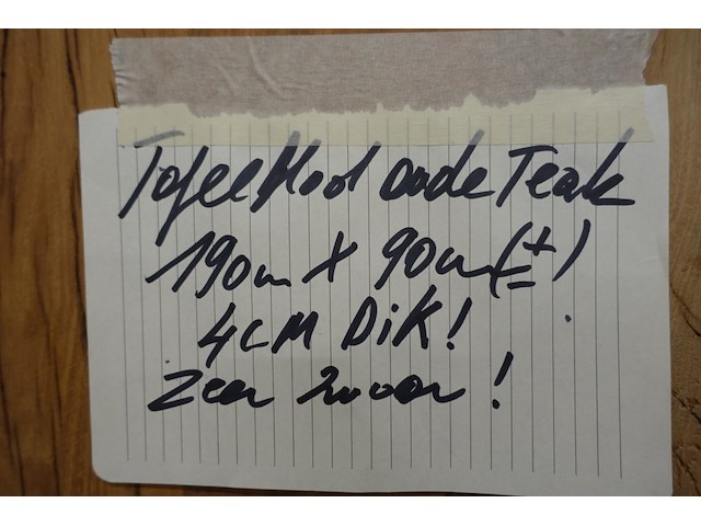 Tafelblad teak - afbeelding 3 van  3