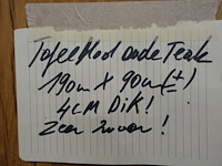 Tafelblad teak - afbeelding 3 van  3