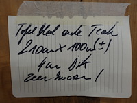 Tafelblad teak - afbeelding 3 van  3