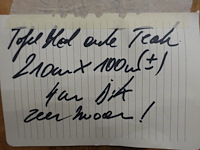 Tafelblad teak - afbeelding 3 van  3