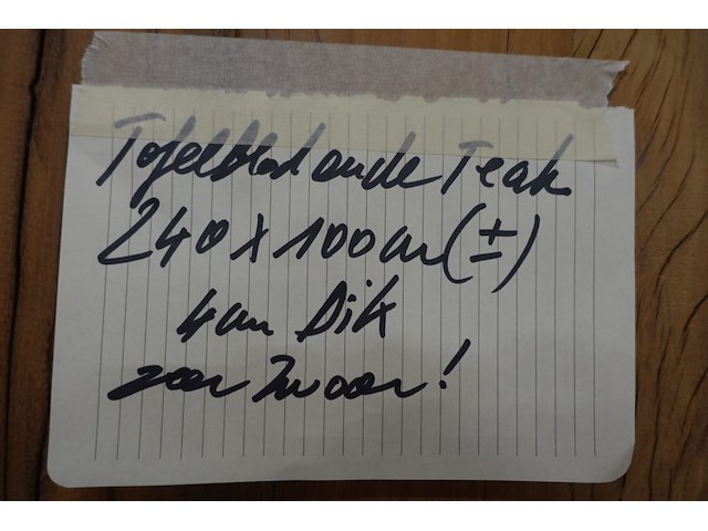 Tafelblad teak - afbeelding 3 van  3