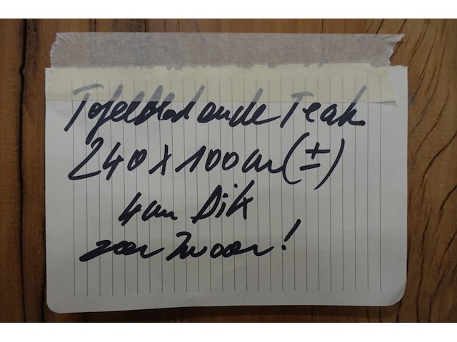 Tafelblad teak - afbeelding 3 van  3