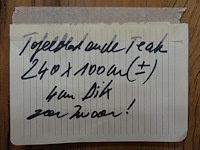 Tafelblad teak - afbeelding 3 van  3