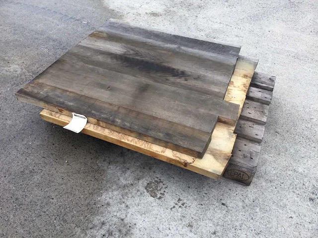 Tafelbladen eiken 1000 x 1000 x 40 mm ( 2 x ) - afbeelding 3 van  5