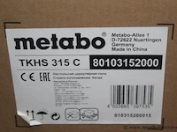 Tafelcirkelzaagmachine metabo, tkhs 315c - afbeelding 2 van  3