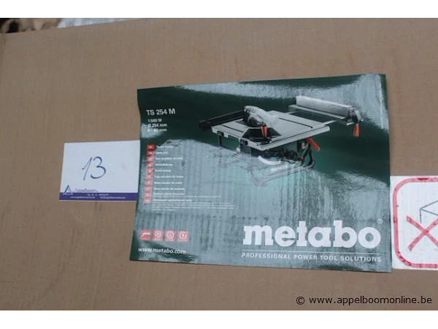 Tafelcirkelzaagmachine metabo, ts 254m - afbeelding 1 van  4
