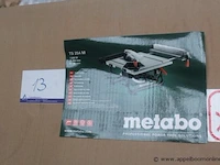 Tafelcirkelzaagmachine metabo, ts 254m - afbeelding 1 van  4
