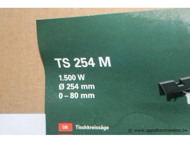 Tafelcirkelzaagmachine metabo, ts 254m - afbeelding 3 van  4