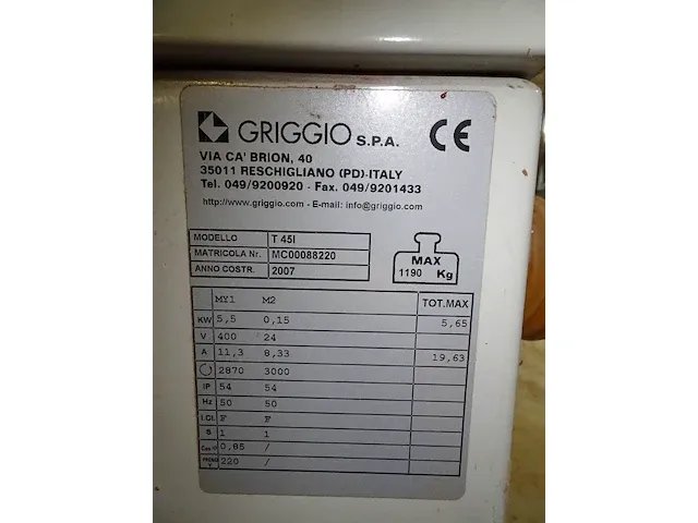 Tafelfreesmachine griggio - afbeelding 6 van  6