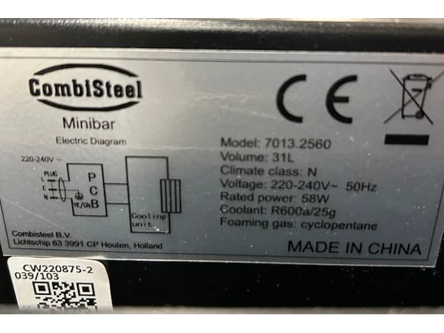 Tafelfrigo combisteel - afbeelding 3 van  3