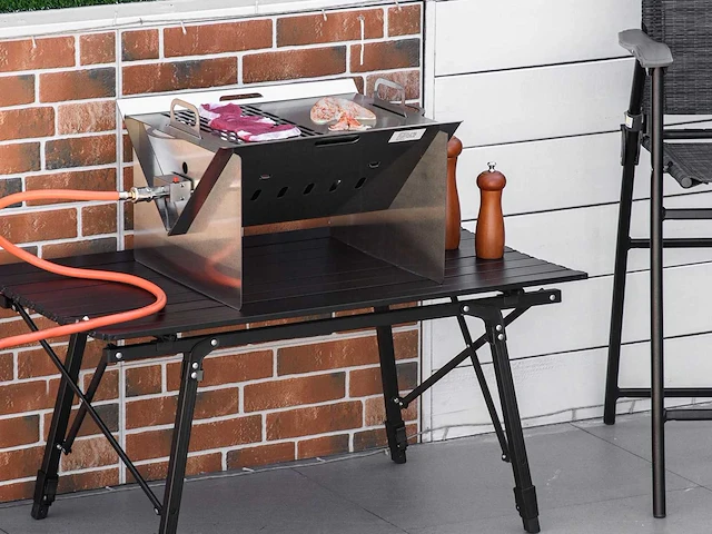 Tafelmodel bbq - rvs - zilver (x4) - afbeelding 1 van  6