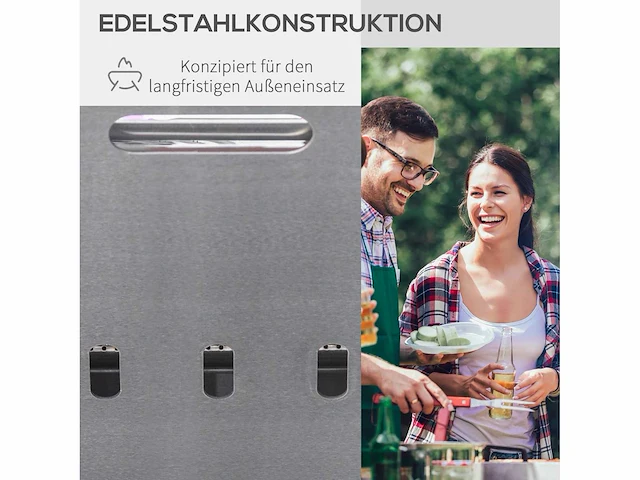 Tafelmodel bbq - rvs - zilver (x4) - afbeelding 6 van  6