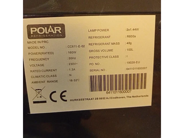 Tafelmodel koeltoog polar - afbeelding 2 van  2