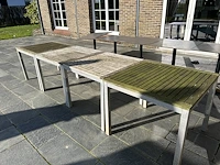 Tafels met alu voet 90x90 (4st)