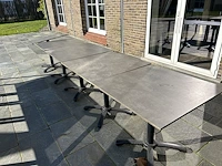 Tafels met voet volkern blad 80x80 (5st)