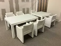 Tafelset 2 tafels en 6 rollende zetels - afbeelding 1 van  2