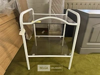 Tafeltje met glas l43xb43xh56 cm - afbeelding 1 van  3