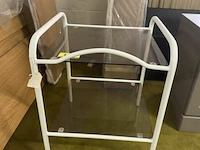 Tafeltje met glas l43xb43xh56 cm - afbeelding 2 van  3