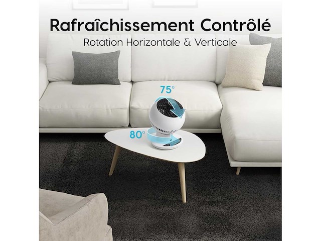 Tafelventilator, 30m², wit - pcf-sc15t - afbeelding 3 van  5