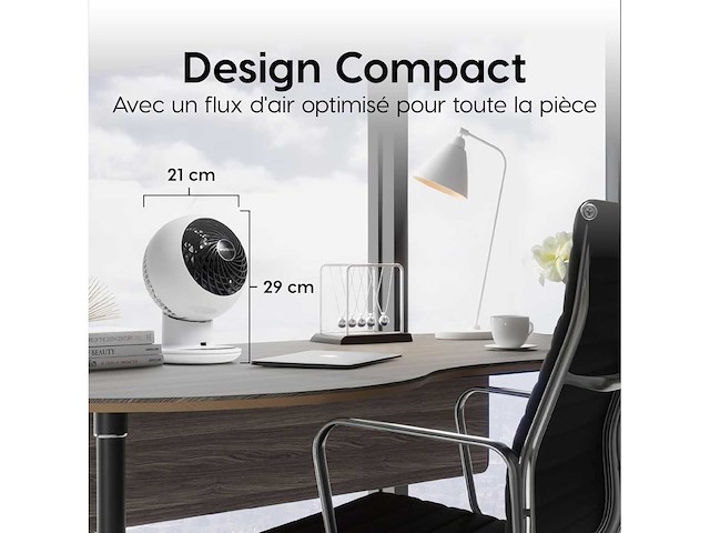 Tafelventilator, 30m², wit - pcf-sc15t - afbeelding 5 van  5