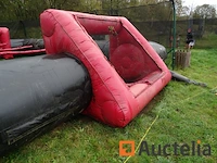 Tafelvoetbal + zeildoek, 4 ballen, inflator