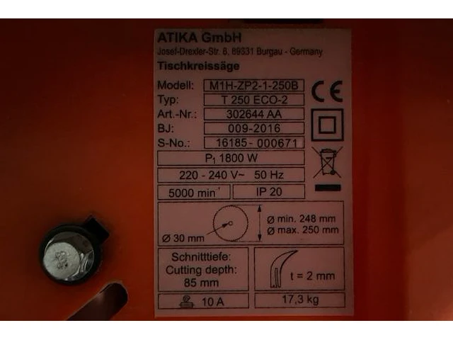 Tafelzaag atika - afbeelding 4 van  5