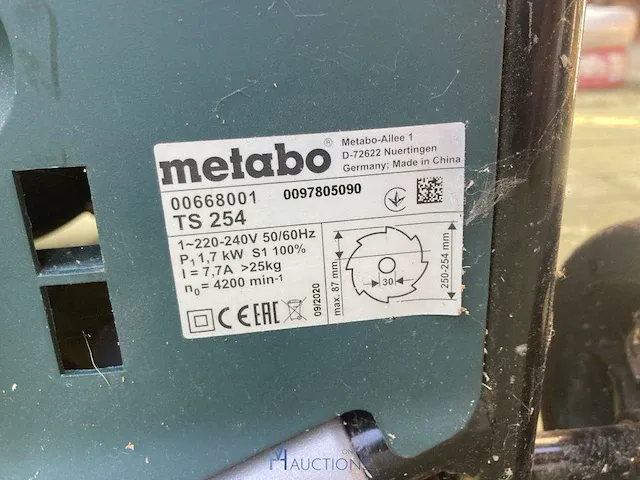 Tafelzaag metabo - afbeelding 4 van  6