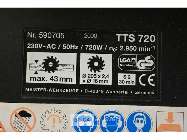 Tafelzaagmachine top craft - afbeelding 6 van  7