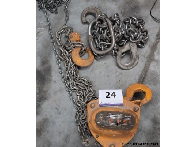 Takel kito, cap 2,5t - afbeelding 1 van  1