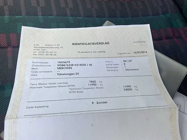 Takelwagen mercedes ecoliner met schuifplateau en laadkraan - 1997 - afbeelding 15 van  35