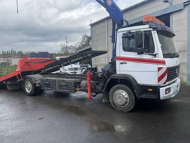 Takelwagen mercedes ecoliner met schuifplateau en laadkraan - 1997 - afbeelding 12 van  35