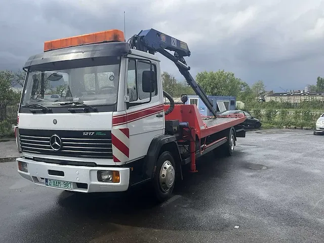 Takelwagen mercedes ecoliner met schuifplateau en laadkraan - 1997 - afbeelding 35 van  35