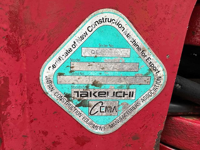 Takeuchi - 2007 - tb175 - midigraafmachine - afbeelding 8 van  41