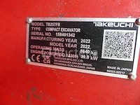 Takeuchi minigraafmachine tb257fr