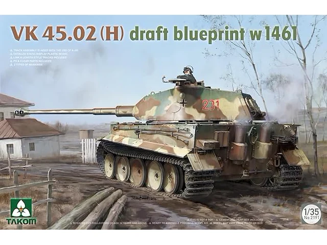 Takom - model char vk45.02 - afbeelding 2 van  3