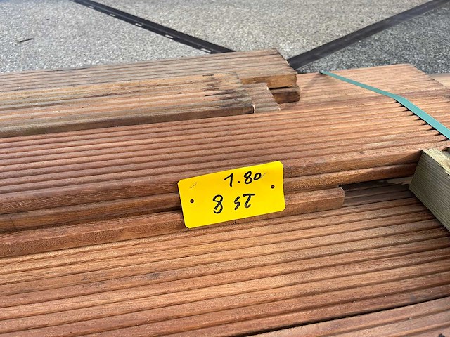 Tali - tali terrasplanken 2,45m / 2,15m / 1,80m / 1m (40x) - afbeelding 2 van  7