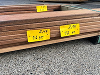Tali - tali terrasplanken 2,45m / 2,15m / 1,80m / 1m (40x) - afbeelding 3 van  7