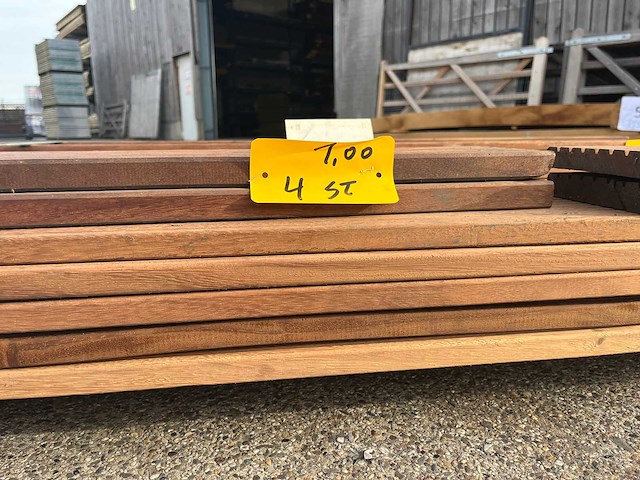 Tali - tali terrasplanken 2,45m / 2,15m / 1,80m / 1m (40x) - afbeelding 4 van  7