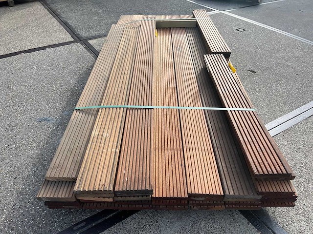 Tali - tali terrasplanken 2,45m / 2,15m / 1,80m / 1m (40x) - afbeelding 6 van  7